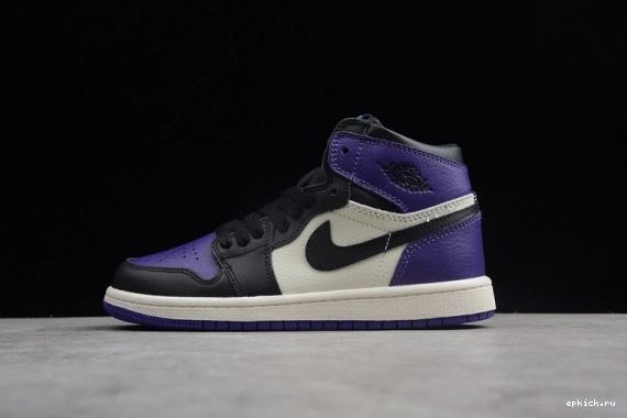 EP 1 Air Kids  High Kid OG 555088-501 Jordan 'Court Retro 555088-501 Purple' 0304